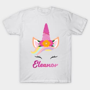 Name eleanor unicorn lover T-Shirt